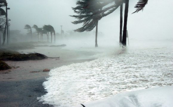 Photo of beach in storm